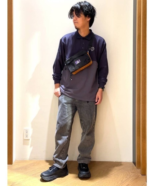 CHARI&CO（チャリアンドコー）の「【CHARI&CO safe ride】バイカラ―ポロシャツL/S（Tシャツ/カットソー・メンズ・ネイビー/サックスブルー・MEDIUM/LARGE）」の16枚目の写真