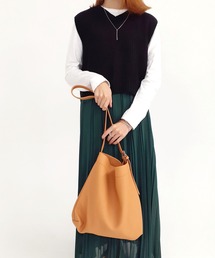 レザー ビッグ ショルダーバッグ