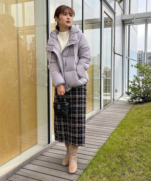 couture brooch(クチュールブローチ)の「◆【パッと目を惹く主役級アイテム】ループツイードナローロングスカート(スカート・レディース・ブラック系1/ネイビー系1・36/38/40/42)」の13枚目の写真