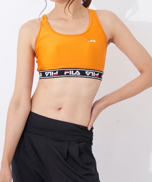 FILA（フィラ）の「【FILA:フィラ】レディース ヨガブラトップ（スポーツブラ・レディース・ブラック/サックスブルー/ピンク/ネイビー/オレンジ/パープル・LARGE/X-LARGE/MEDIUM）」の6枚目の写真