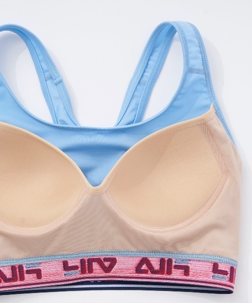 FILA（フィラ）の「【FILA:フィラ】レディース ヨガブラトップ（スポーツブラ・レディース・ブラック/サックスブルー/ピンク/ネイビー/オレンジ/パープル・LARGE/X-LARGE/MEDIUM）」の9枚目の写真