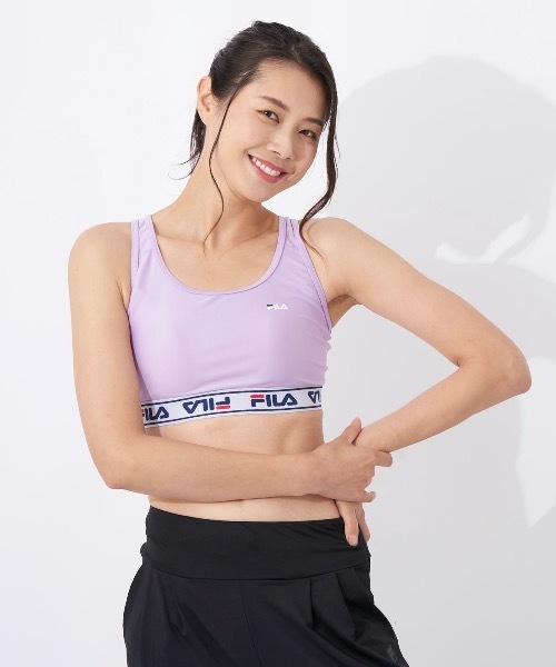 FILA(フィラ)★LADY'S_ホットサマークロップT FILA(フィラ)の「【FILA:フィラ】レディース ヨガブラトップ