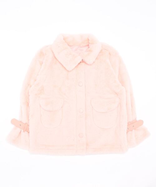 aimoha（アイモハ）の「フェイクファー　ムートンジャケット（ムートンコート・レディース・ホワイト/ピンク・SMALL/MEDIUM/LARGE）」の4枚目の写真