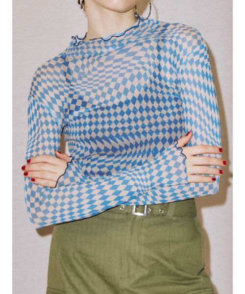 jouetie（ジュエティ）の「パイピングニットキャミ（キャミソール・レディース・ブルー/レッド/ブラック・MEDIUM）」の11枚目の写真