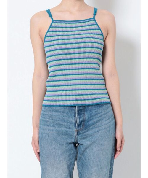 jouetie（ジュエティ）の「パイピングニットキャミ（キャミソール・レディース・ブルー/レッド/ブラック・MEDIUM）」の12枚目の写真