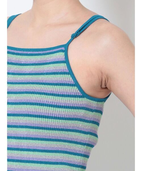 jouetie（ジュエティ）の「パイピングニットキャミ（キャミソール・レディース・ブルー/レッド/ブラック・MEDIUM）」の16枚目の写真