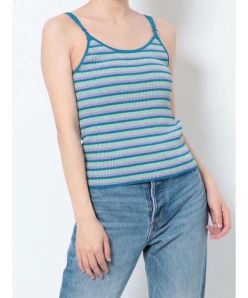 jouetie（ジュエティ）の「パイピングニットキャミ（キャミソール・レディース・ブルー/レッド/ブラック・MEDIUM）」の18枚目の写真