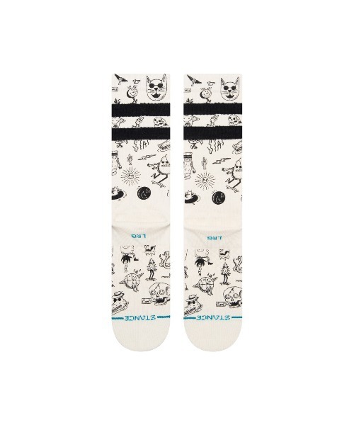 STANCE(スタンス)の「【STANCE/スタンス】TAGGED クルーソックス(ソックス/靴下・メンズ・オフホワイト・LARGE)」の3枚目の写真