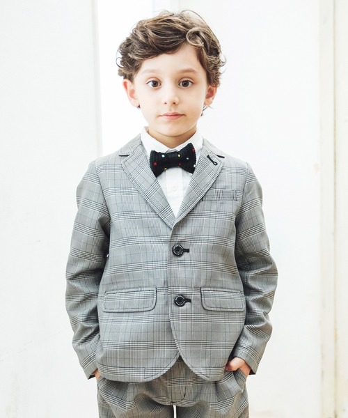 BRANSHES（ブランシェス）の「【キメ服】フォーマルジャケット（スーツジャケット・キッズ・ネイビー/グレー・110/120/130）」の2枚目の写真