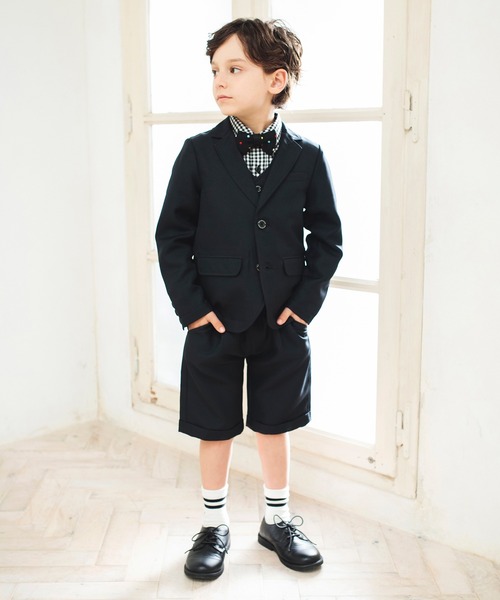 BRANSHES（ブランシェス）の「【キメ服】フォーマルジャケット（スーツジャケット・キッズ・ネイビー/グレー・110/120/130）」の12枚目の写真