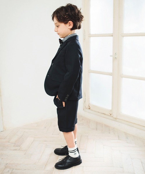 BRANSHES（ブランシェス）の「【キメ服】フォーマルジャケット（スーツジャケット・キッズ・ネイビー/グレー・110/120/130）」の13枚目の写真