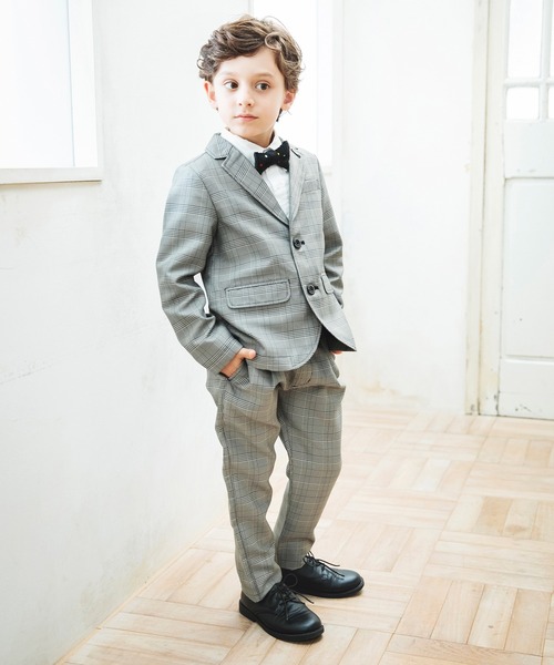 BRANSHES（ブランシェス）の「【キメ服】フォーマルジャケット（スーツジャケット・キッズ・ネイビー/グレー・110/120/130）」の4枚目の写真