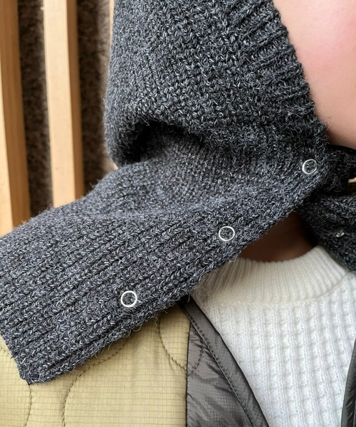 CIAOPANIC（チャオパニック）の「カラーニットバラクラバ（ネックウォーマー/スヌード・レディース・オフホワイト/ブラック/ピンク・FREE）」の18枚目の写真