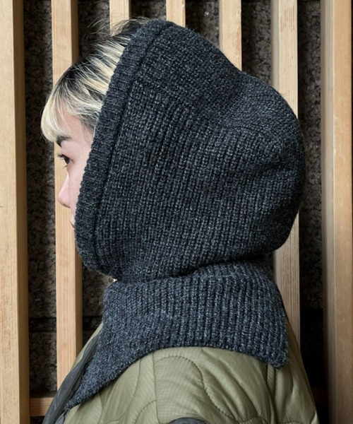 CIAOPANIC（チャオパニック）の「カラーニットバラクラバ（ネックウォーマー/スヌード・レディース・オフホワイト/ブラック/ピンク・FREE）」の14枚目の写真