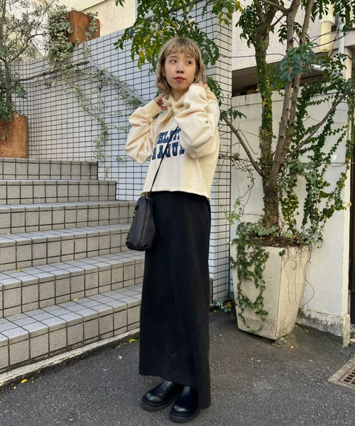 CIAOPANIC（チャオパニック）の「カラーニットバラクラバ（ネックウォーマー/スヌード・レディース・オフホワイト/ブラック/ピンク・FREE）」の7枚目の写真