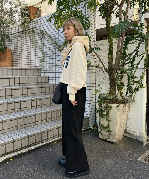 CIAOPANIC（チャオパニック）の「カラーニットバラクラバ（ネックウォーマー/スヌード・レディース・オフホワイト/ブラック/ピンク・FREE）」の8枚目の写真