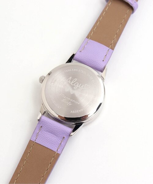 木製アナログ腕時計 紫文字盤 藤紫 こないろ レディース 腕時計 ｜ 日本の美を楽しむシンプルな