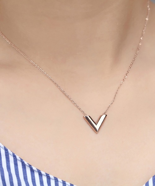 ABBEY MARKET（アビーマーケット）の「ステンレス製 ネックレス サージカルステンレス（ネックレス・レディース・ゴールド/ピンクゴールド/シルバー・FREE）」の3枚目の写真