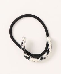 GGD（ジージーディー）の「アセチ ヘアゴム ホワイトブラック[ACCACC]（ヘアゴム）」