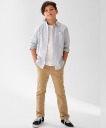GAP（ギャップ）の「ウォッシュウェル ユニフォーム リブドインカーキパンツ (キッズ)（チノパンツ・キッズ）」