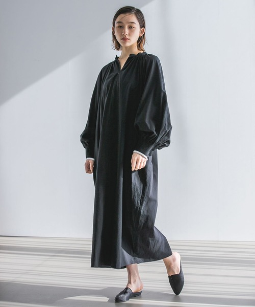 e/rm（イーアールエム）の「【e/rm】ボリュームスリーブワンピース（ワンピース・レディース・アイボリー/ブラック・FREE）」の8枚目の写真