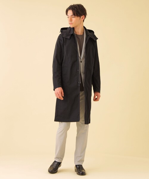 BLACK LABEL CRESTBRIDGE ツイルステンカラーコート M