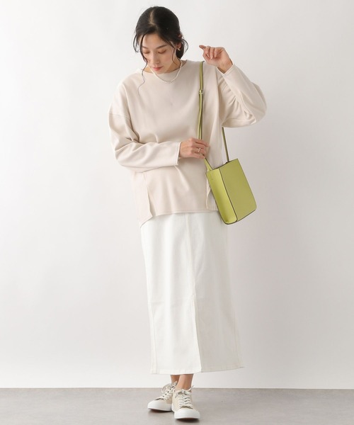 LEPSIM(レプシィム)の「アウトステッチプルオーバー 182195(Tシャツ/カットソー・レディース・アイボリー/ネイビー/レッド・FREE)」の5枚目の写真