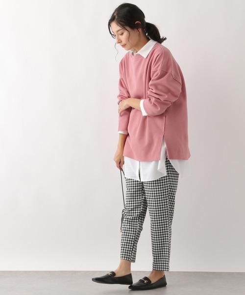 LEPSIM(レプシィム)の「アウトステッチプルオーバー 182195(Tシャツ/カットソー・レディース・アイボリー/ネイビー/レッド・FREE)」の7枚目の写真