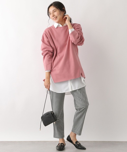 LEPSIM(レプシィム)の「アウトステッチプルオーバー 182195(Tシャツ/カットソー・レディース・アイボリー/ネイビー/レッド・FREE)」の8枚目の写真