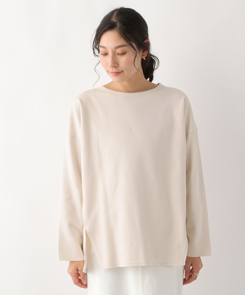 LEPSIM(レプシィム)の「アウトステッチプルオーバー 182195(Tシャツ/カットソー・レディース・アイボリー/ネイビー/レッド・FREE)」の10枚目の写真