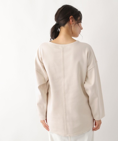 LEPSIM(レプシィム)の「アウトステッチプルオーバー 182195(Tシャツ/カットソー・レディース・アイボリー/ネイビー/レッド・FREE)」の12枚目の写真