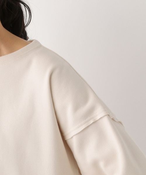 LEPSIM(レプシィム)の「アウトステッチプルオーバー 182195(Tシャツ/カットソー・レディース・アイボリー/ネイビー/レッド・FREE)」の14枚目の写真