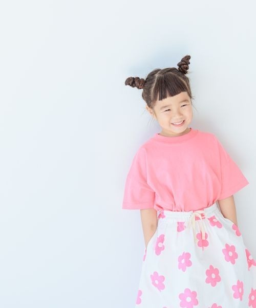 LOWRYS FARM（ローリーズファーム）の「ＵＳＡチュニックＴシャツ　178656（Tシャツ/カットソー・キッズ・ホワイト/ブラック/ピンク/イエロー/ブルー/パープル/ブラウン・110cm/120cm/130cm/140cm/150cm）」の7枚目の写真