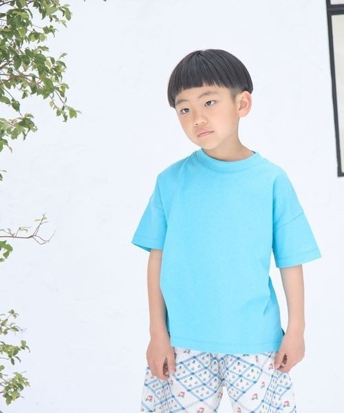 LOWRYS FARM（ローリーズファーム）の「ＵＳＡチュニックＴシャツ　178656（Tシャツ/カットソー・キッズ・ホワイト/ブラック/ピンク/イエロー/ブルー/パープル/ブラウン・110cm/120cm/130cm/140cm/150cm）」の4枚目の写真