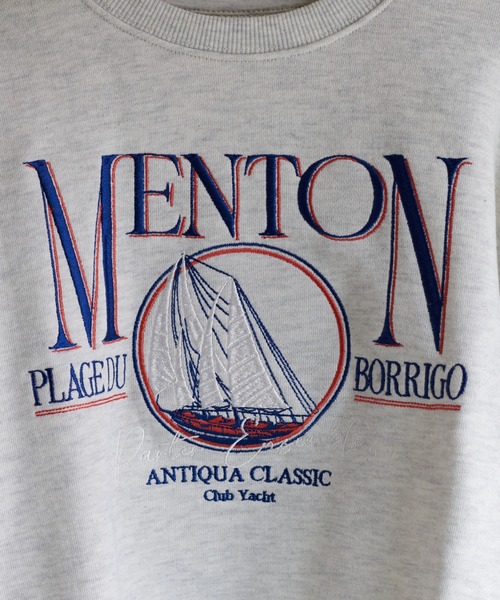 DISCOAT（ディスコート）の「【キッズ】WEB限定ヨットエンブロイダリービッグスウェット（Tシャツ/カットソー・キッズ・オフホワイト/ライトベージュ・120/130/140）」の4枚目の写真