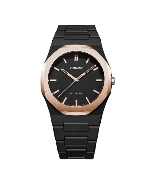 D1 MILANO（ディーワンミラノ）の「「D1 MILANO/ディーワンミラノ」ムーングレイド - MOONGLADE（アナログ腕時計・メンズ・ブラック/ブラック×ゴールド・FREE）」の2枚目の写真