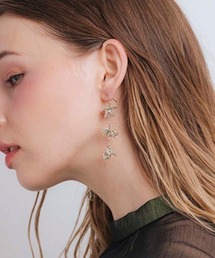 JewCas フラワー チェーン ミックスNeu ピアス[JC4380]