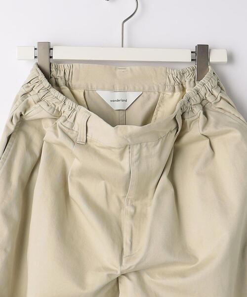 wonderland（ワンダーランド）の「＜wonderland＞ TWO TUCK CHINO PANTS/パンツ（チノパンツ・メンズ・ブラック/ナチュラル・M/L）」の10枚目の写真