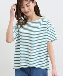 Honeys（ハニーズ）の「ボーダーゆるＴシャツ（Tシャツ/カットソー）」