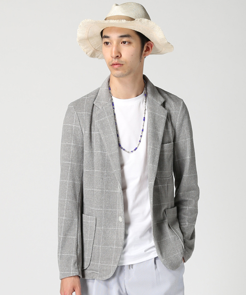 EDIFICE（エディフィス）の「◇ウインドペン パイルカットJK（テーラードジャケット・メンズ・ブラックミックス/チャコールグレー/ネイビー・46/48/44）」の3枚目の写真