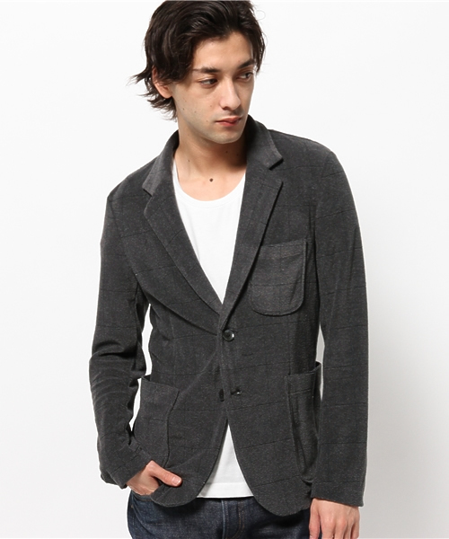 EDIFICE（エディフィス）の「◇ウインドペン パイルカットJK（テーラードジャケット・メンズ・ブラックミックス/チャコールグレー/ネイビー・46/48/44）」の2枚目の写真