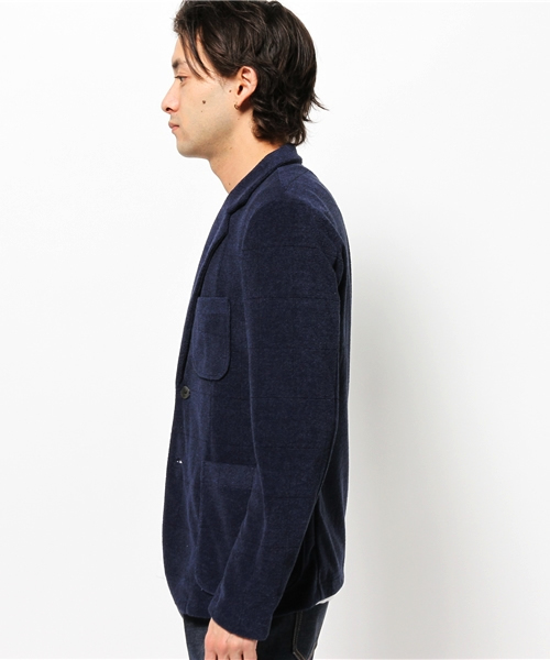 EDIFICE（エディフィス）の「◇ウインドペン パイルカットJK（テーラードジャケット・メンズ・ブラックミックス/チャコールグレー/ネイビー・46/48/44）」の5枚目の写真