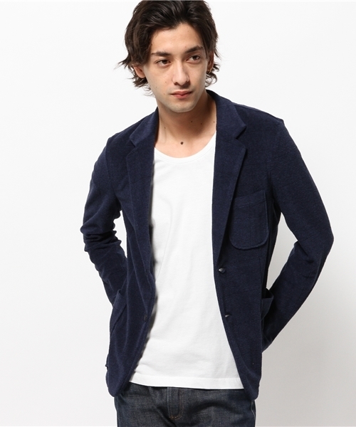 EDIFICE（エディフィス）の「◇ウインドペン パイルカットJK（テーラードジャケット・メンズ・ブラックミックス/チャコールグレー/ネイビー・46/48/44）」の7枚目の写真