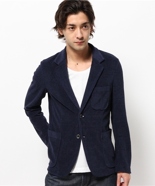 EDIFICE（エディフィス）の「◇ウインドペン パイルカットJK（テーラードジャケット・メンズ・ブラックミックス/チャコールグレー/ネイビー・46/48/44）」の15枚目の写真