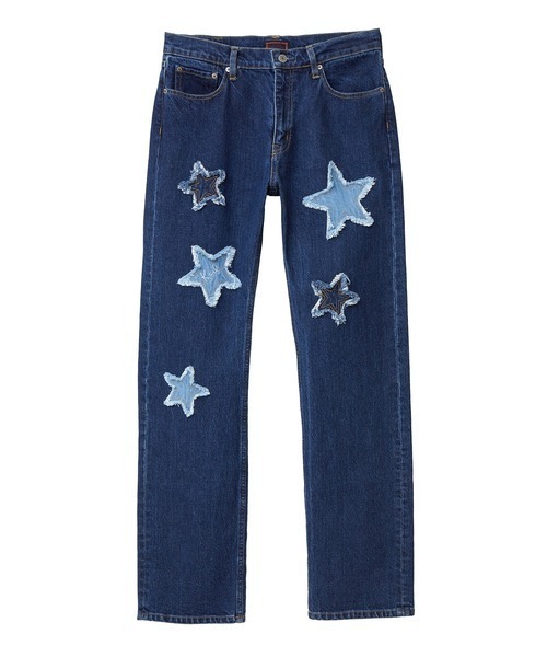KARL HELMUT(カールヘルム)の「星型パッチワークデニムパンツ(デニムパンツ・メンズ・ネイビー・MEDIUM/LARGE/XX-LARGE)」の3枚目の写真