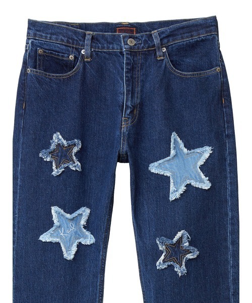 KARL HELMUT(カールヘルム)の「星型パッチワークデニムパンツ(デニムパンツ・メンズ・ネイビー・MEDIUM/LARGE/XX-LARGE)」の5枚目の写真