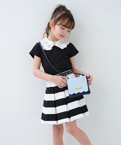 kate spade ケイトスペード キッズ 女の子 ポケットポーチ ポシェット トドラー スカラップ移動ポケット(ポーチ)|kate spade new