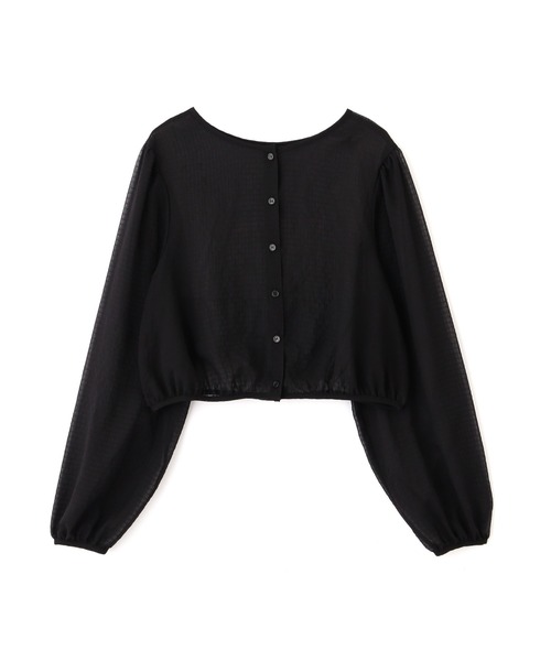 FREE'S MART（フリーズマート）の「【ピンクカラーWEB限定】◆前後2Wayフロントボタンシアーブラウス（シャツ/ブラウス・レディース・ピンク/グリーン/ブラック/ホワイト・FREE）」の10枚目の写真