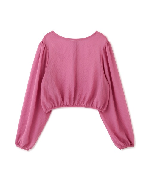 FREE'S MART（フリーズマート）の「【ピンクカラーWEB限定】◆前後2Wayフロントボタンシアーブラウス（シャツ/ブラウス・レディース・ピンク/グリーン/ブラック/ホワイト・FREE）」の6枚目の写真