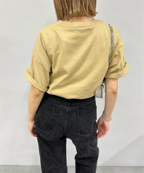 WHO'S WHO gallery（フーズフーギャラリー）の「COOPER FACTボーリングフォトビッグTEE（Tシャツ/カットソー・レディース・サックスブルー/ベージュ/ホワイト/ブラック/チャコールグレー・FREE）」の10枚目の写真